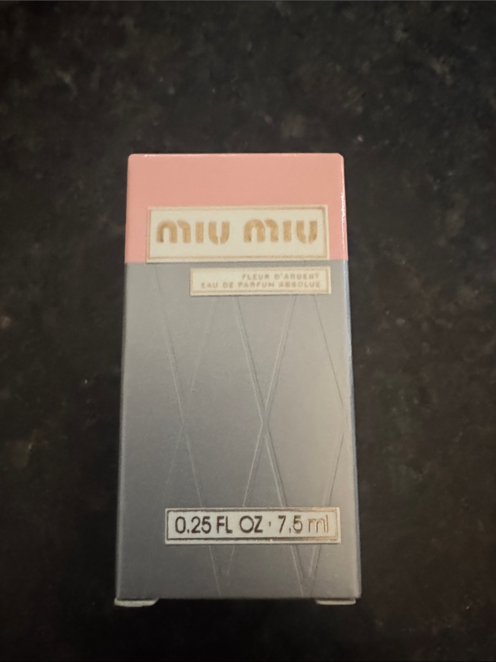 Miu Miu pink and gray miniature perfume box - Picture 2 of 3